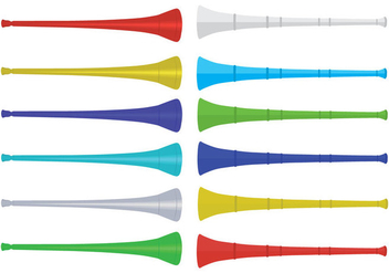 Free Vuvuzela Icons - vector #383525 gratis